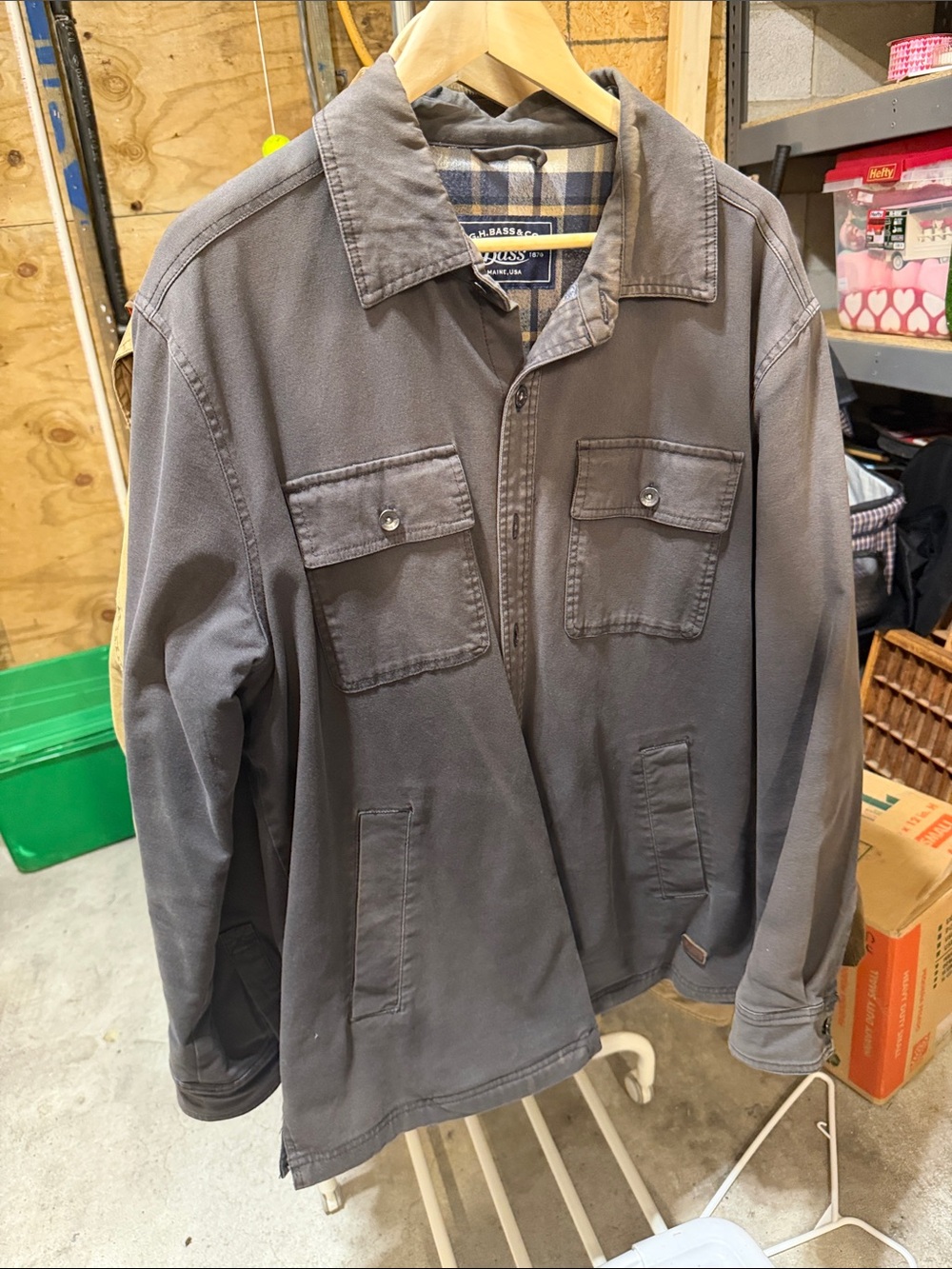 Bass Military-Style Field Jacket - Gray